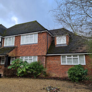 Front elevation of the Weybridge house before renovation work