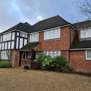 Detached house in Weybridge before the extension project