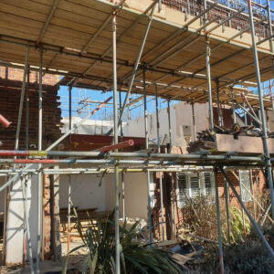House extension and loft conversion progress in Weybridge by Croydon-based construction company Art & Build Ltd