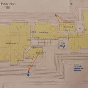 Second-floor loft conversion planning drawing for the Weybridge property