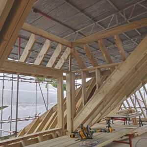 Loft dormer timber frame constructed by Croydon-based construction company Art & Build Ltd