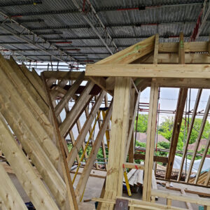 Roof truss and dormer construction by Croydon-based builders Art & Build Ltd in Weybridge