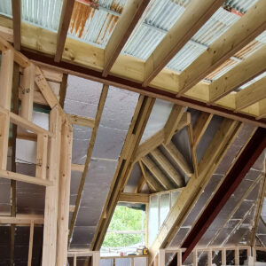 Timber-framed loft conversion interior constructed by Art & Build Ltd, a Croydon-based construction company