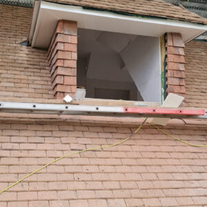 New tiled dormer roof structure constructed during the Weybridge loft conversion