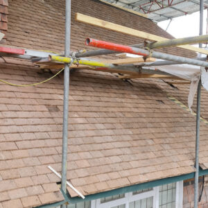 New roof tiles installed during the Weybridge house extension by Croydon-based construction company Art & Build Ltd