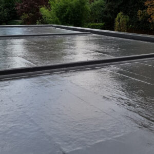 Liquid flat roof waterproofing applied in Weybridge by Croydon-based builders Art & Build Ltd