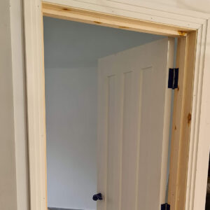 New internal door installed during the Weybridge house refurbishment
