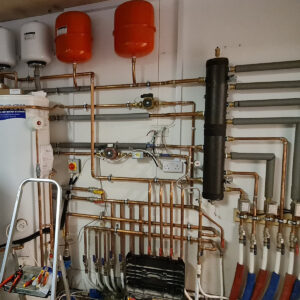 Complete plumbing and heating system installed in Weybridge by Croydon-based construction company Art & Build Ltd