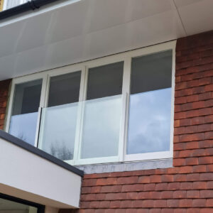 New uPVC windows installed during the Weybridge refurbishment by Croydon-based builders Art & Build Ltd