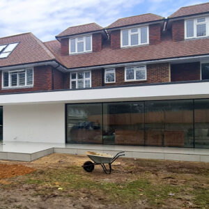 Completed house extension and loft conversion in Weybridge, Surrey by Croydon-based builders Art & Build Ltd