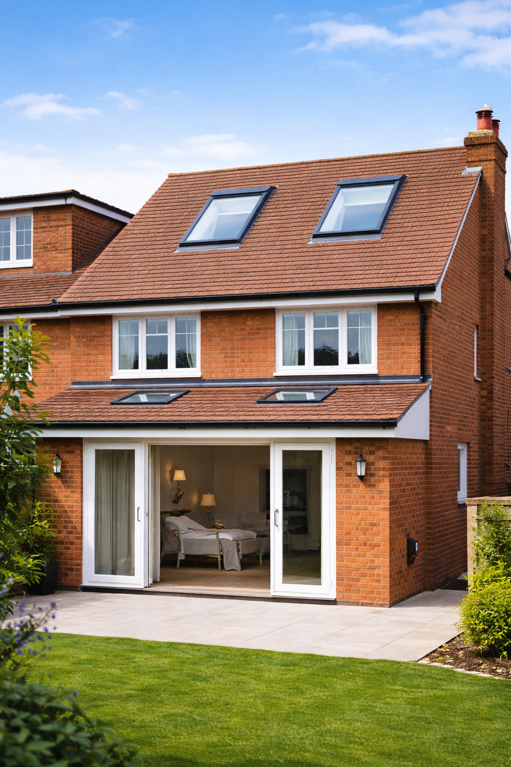 Example of a Velux rooflight loft conversion bringing natural light into a loft space