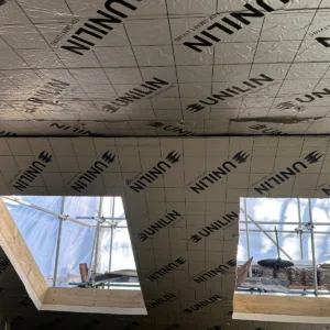 Insulation and breathable membrane installed during Croydon loft conversion