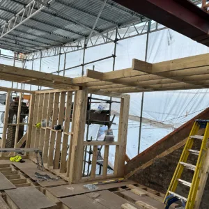 Rear dormer frame construction during structural loft conversion in Croydon