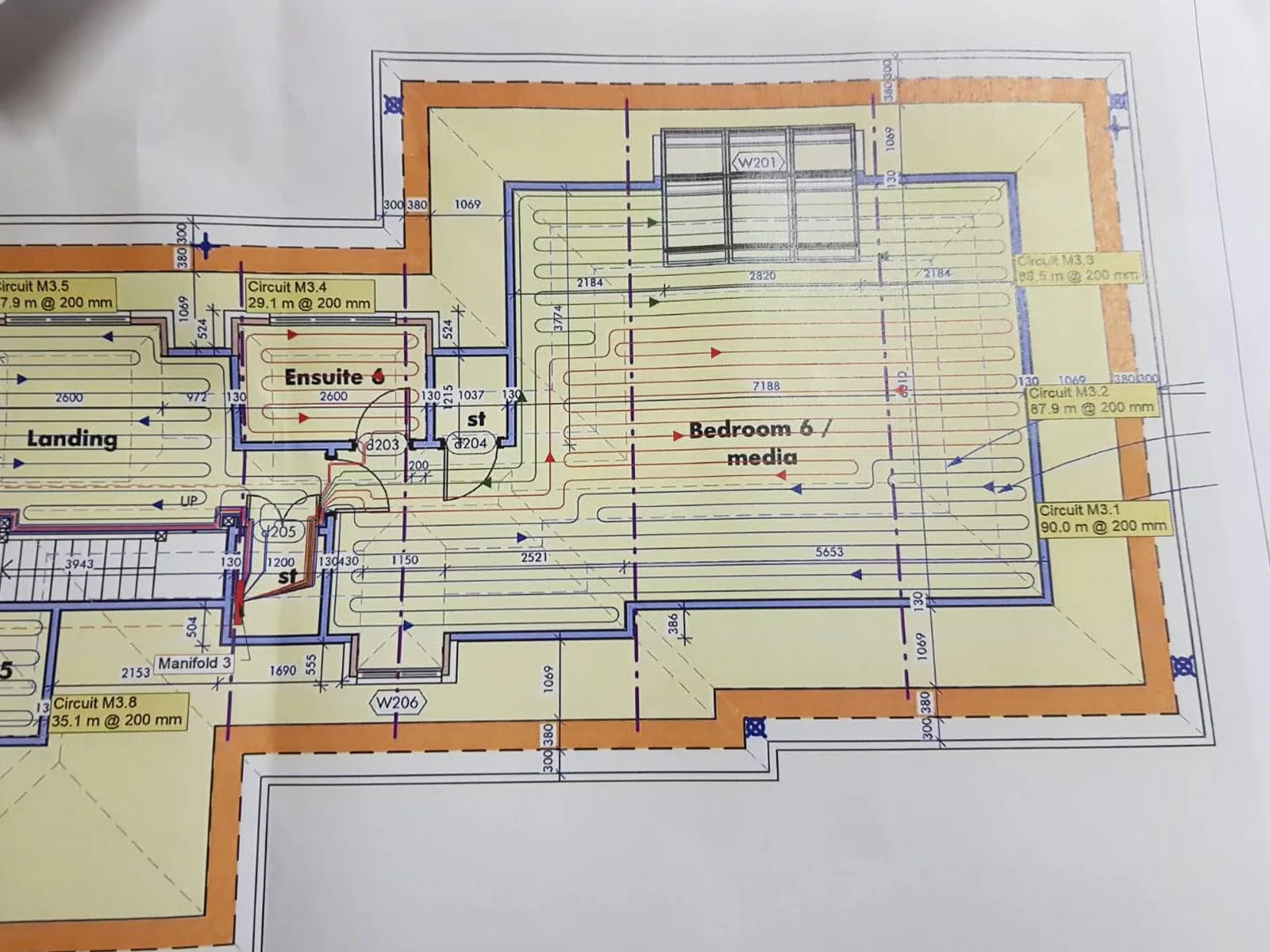 Ground floor extension floor plan used for residential building project planning by Art & Build Ltd