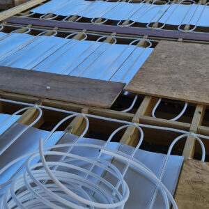 Underfloor heating installed in a Weybridge house extension by Croydon-based construction company Art & Build Ltd