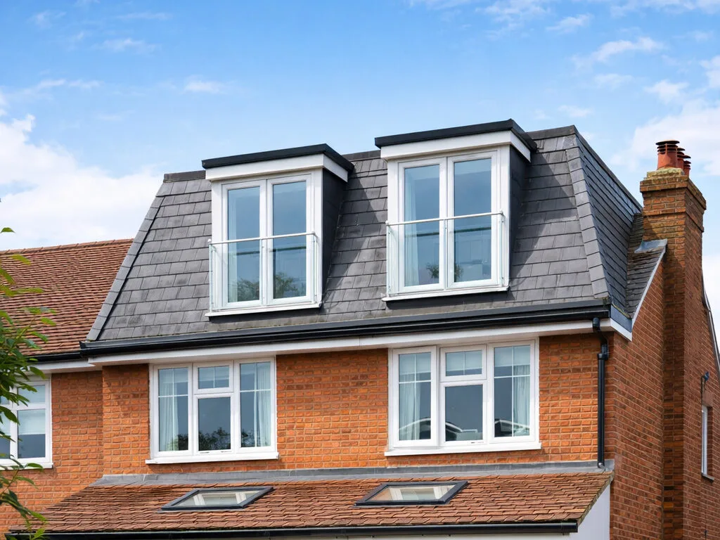 Example of a mansard loft conversion on a terraced house in London – visual concept